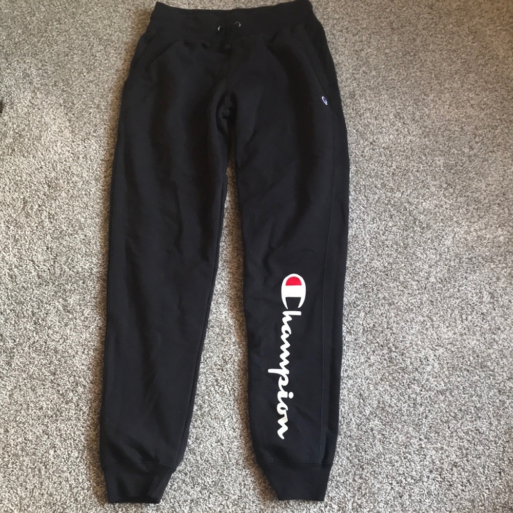 black champion joggers